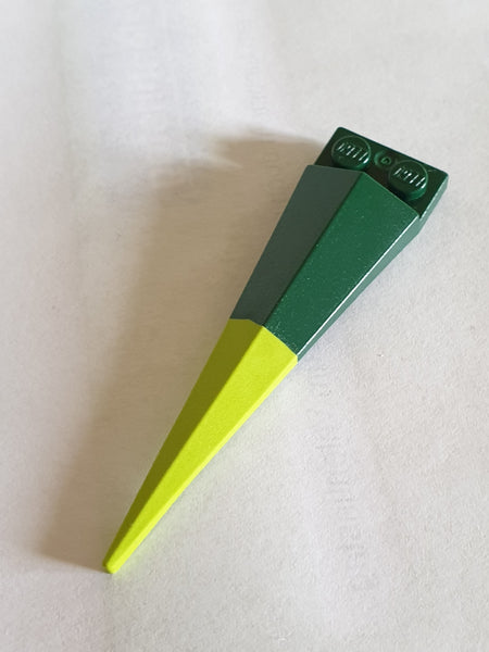 1x2 Platte modifiziert dunkelgrün mit flexibler Spitze lindgrün