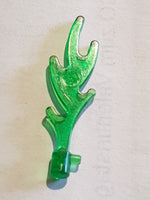 Flamme Welle mit Pin klein, mit kleinen Pins transparent grün
