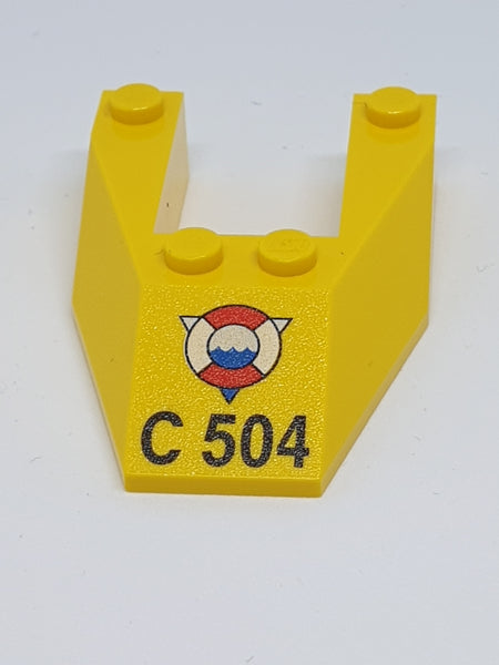 4x6 Front Keil Fahrzeug bedruckt mit C504 gelb - Set 6437