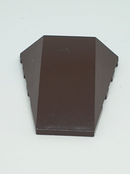 4x4 Keilstein ohne Noppen auf Oberseite dunkelbraun dark brown