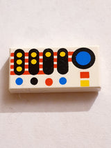 1x2 Fliese bedruckt with Controls Pattern