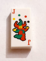 1x2 Fliese bedruckt with Playing Card Joker Pattern