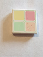 2x2 Fliese bedruckt with 4 Pastel Squares Pattern