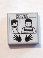 2x2 Fliese bedruckt with Prisoner ID 23768 Pattern