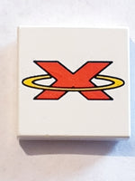 2x2 Fliese bedruckt with Red Extreme Team Logo Pattern