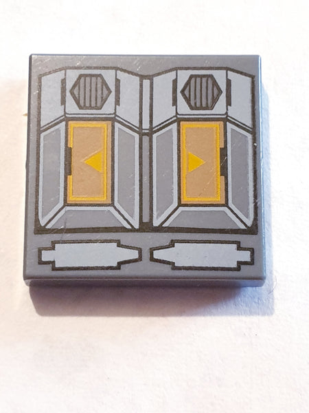 2x2 Fliese bedruckt with SW Droid T7-O1 Panel Pattern