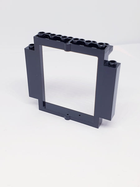 2x8x6 Rahmen für 2x5x5 Drehtür / Geheimtür mit Bodenkerben schwarz black
