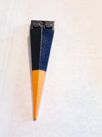 1x2 Platte modifiziert schwarz black mit flexibler Spitze orange