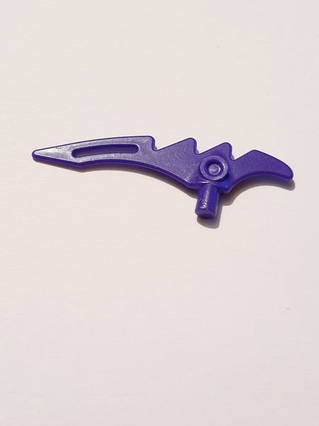 Minifig, Waffe Klinge 5M mit sichelförmiger Klinge, lila dark purple