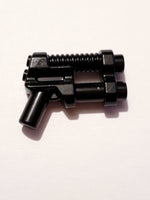 Minifig, Waffe Spacegun mit 2 Läufen schwarz black