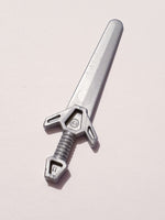 Minifig, Waffe Weapon Schwert Sword gross pearlsilber Flat Silver