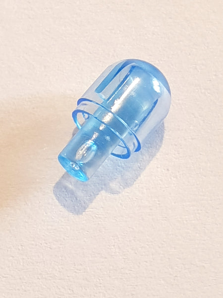 Lichtabdeckung Leuchte Rund mit Stab / Bionicle Barraki Auge transparent mediumblau