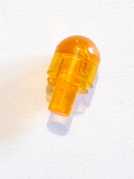 Lichtabdeckung Leuchte Rund mit Stab / Bionicle Barraki Auge transparent orange