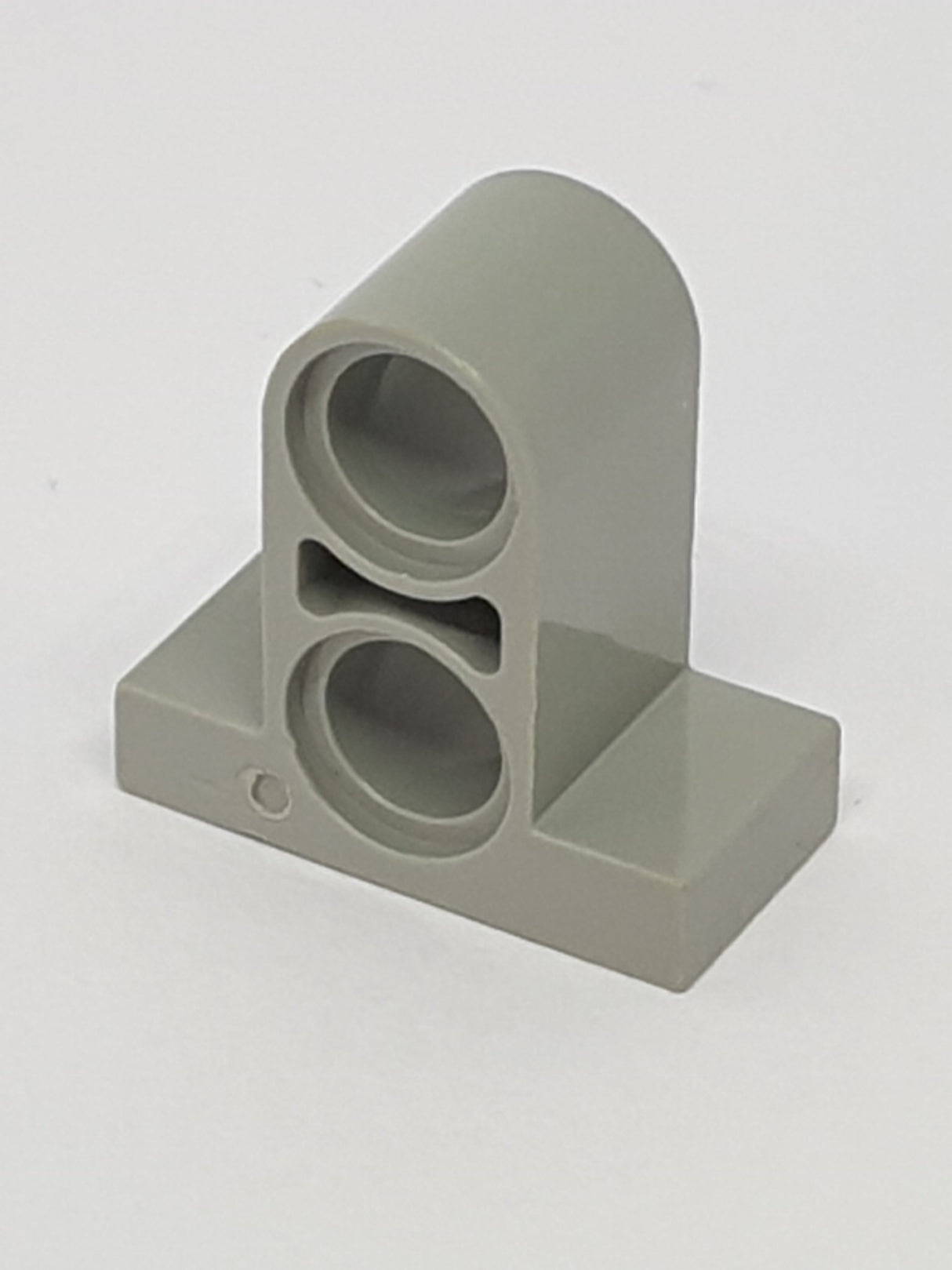 1x2x1 2/3 Pinverbinder Platte mit 2 Löchern althellgrau light gray