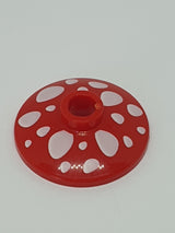 2x2 Satschüssel/Parabol Durchm. 16 bedruckt  with Mushroom Spots Pattern rot