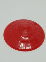 Minifigur Kopfbedeckung Strohhut asiatisch, rund spitz rot