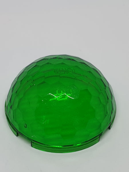 4x4 Hemisphere Ø31,84 Halbkugel facettiert transparent grün