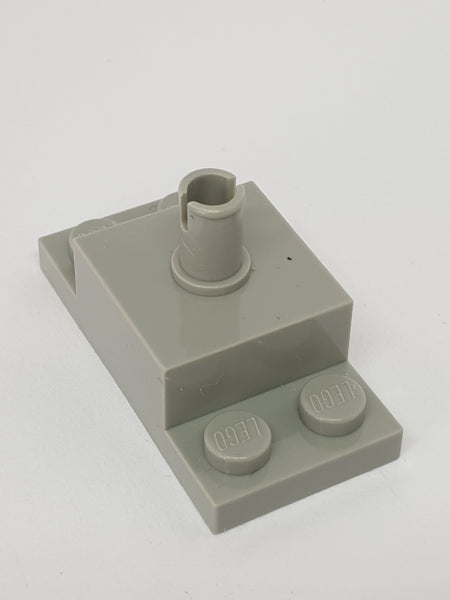 2x4 modifizierte Platte mit 2x2 Stein Pin oben althellgrau light gray