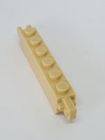 1x6 Scharnierstein mit Fingern an beiden Enden beige tan