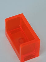 1x2x1 Paneel mit 2 Wänden transparent neonorange