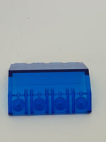 Scharnier-Paneel 2x4x3 1/3 transparent dunkelblau trans dark blue