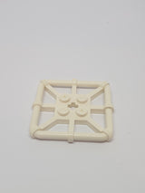 2x2 Platte modifiziert Stabrahmen viereckig weiß white