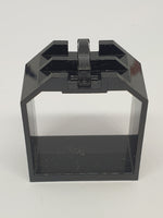 2x4x4 Container, Fensterrahmen Box Open Ended mit 1 Finger auf jeder Seite schwarz black
