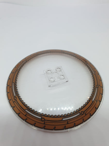 10x10 Satschüssel Parabol bedruckt Wheel / Tire Pattern transparent weiß trans clear