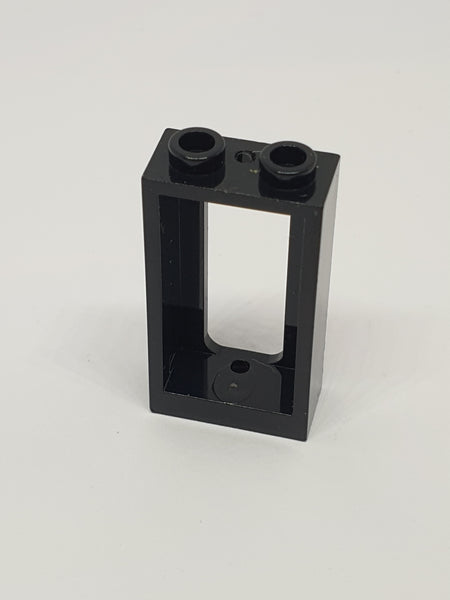 1x2x3 Fensterrahmen / Zugfenster schwarz black