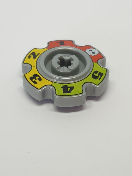 Technik Felge für Kette, Kettenrad klein bedruckt mit Glatorian Game Pattern pearl light gray