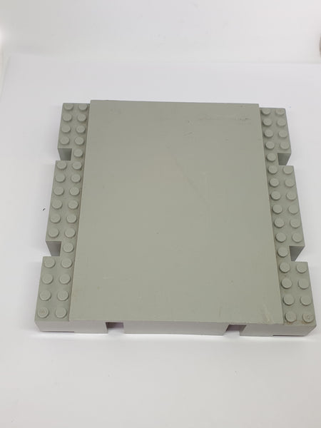 16x16x2 1/3 Grundplatte, erhöht althellgrau light gray