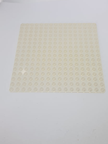 16x16 Grundplatte transparent weiß trans clear