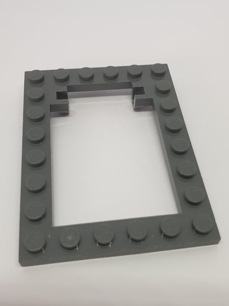 6x8 Platte modifiziert Falltürrahmen horizontal neudunkelgrau
