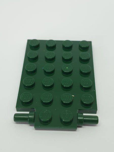 4x6 Platte modifiziert Falltür Scharnier (lange Pins) dunkelgrün