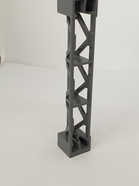 2x2x10 Stütze Träger dreieckig Vertikal, Typ 4, 3 Sektionen neudunkelgrau