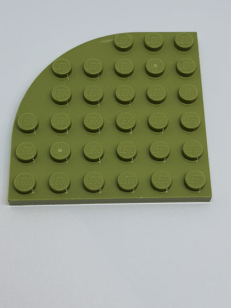 6x6 Eckplatte / Rundplatte olivgrün olive green