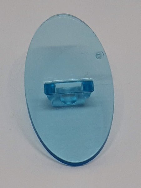Minifigur Schild Oval transparent hellblau trans light blue