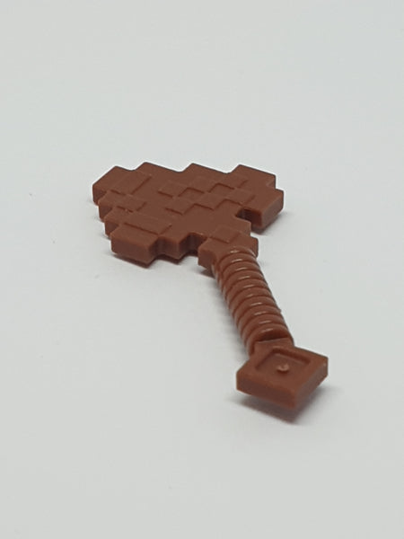 Minifg, Waffe Minecraft Axt Beil gepixelt neubraun reddish brown
