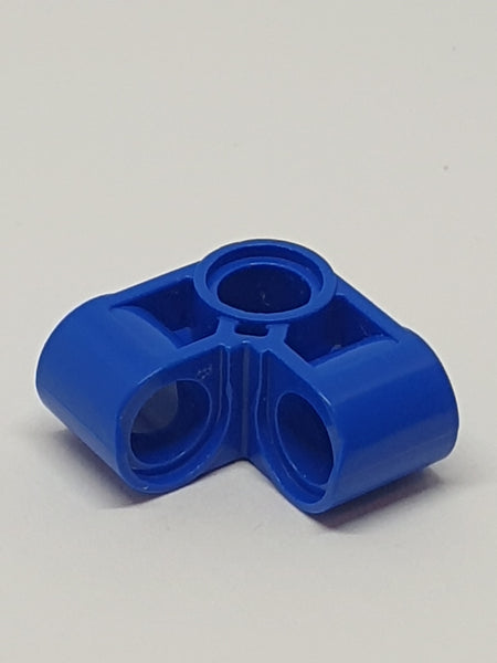 2x2 Technik Pin- Verbinder senkrecht gebogen blau blue