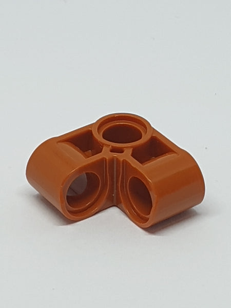 2x2 Technik Pin- Verbinder senkrecht gebogen dunkelorange dark orange