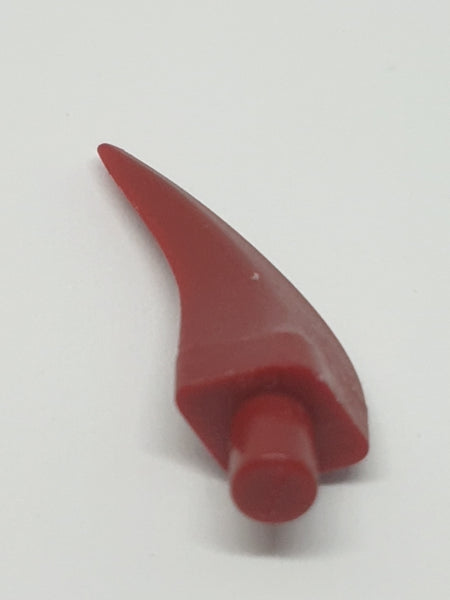 Hornspitze / Zahn groß (Helm Horn) dunkelrot dark red