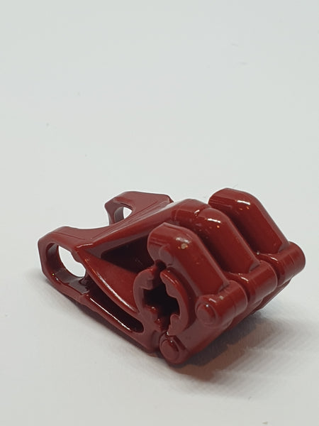 Bionicle Faust mit 3 Fingern und Achsloch dunkelrot dark red