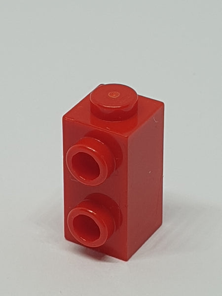 1x1x1 2/3 modifizierter Stein mit Noppen an einer Seite rot red