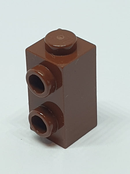 1x1x1 2/3 modifizierter Stein mit Noppen an einer Seite neubraun reddish brown