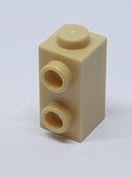 1x1x1 2/3 modifizierter Stein mit Noppen an einer Seite beige tan