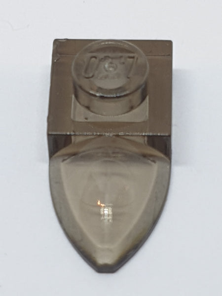 1x1 modifizierte Platte mit Zahn transparent schwarz trans-black