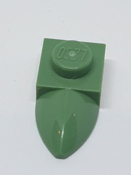1x1 modifizierte Platte mit Zahn sandgrün sand green
