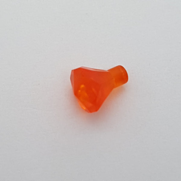 1x1 Diamant klein transparent orange