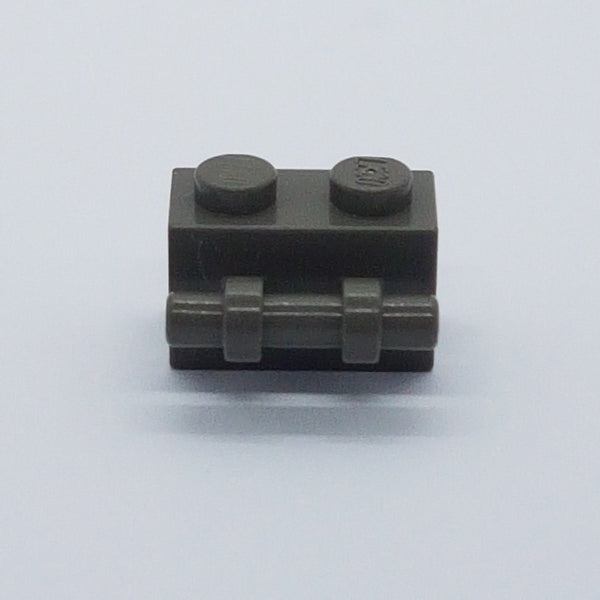 1x2 modifizierter Stein mit Griff altdunkelgrau dark gray