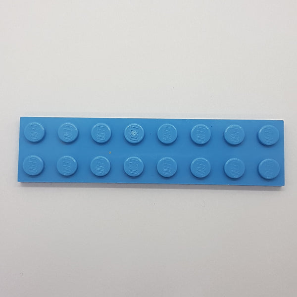 2x8 Platte mittelblau medium blue